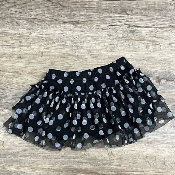 Falls Creek Other - Falls Creek Kids Baby Girl Black with White Polka Dots Skort Size 12M